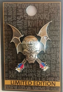 Hard Rock Cafe MAKATI Year 2020 3D Winged Skull Pin - Picture 1 of 1