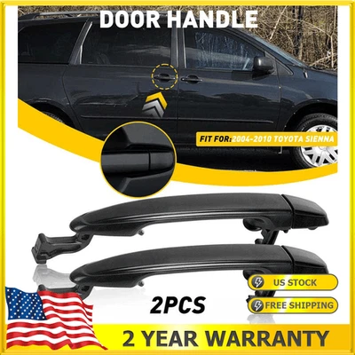 Manijas de puerta de coche 2 piezas para Toyota Sienna 2004 2005 2006 2007 2008 2009 2010 OXILAM Foto 1 de 4