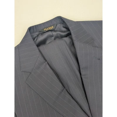 Traje de lana Jos A Bank Signature dorado azul marino a rayas 2 piezas para hombre 40S Foto 1 de 4