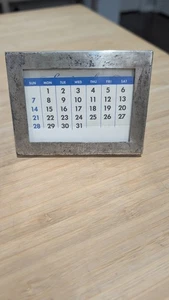 Cornice calendario da scrivania vintage Tiffany & Co. in argento sterling - Foto 1 di 5