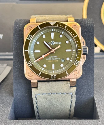 Bell & Ross BR 03-92-DIV Buzo Verde Edición Limitada Bronce Caja/Papel SIN RESERVA Foto 1 de 4