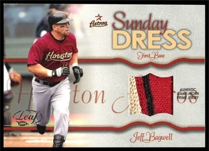 2004 Leaf Sunday Dress Jerseys Prime PATCH #5 Jeff Bagwell /100 - Picture 1 of 2