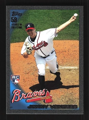 Jonny Venters Atlanta Braves 2010 Topps Update Black #US-288 SN /59 - Image 1 of 2