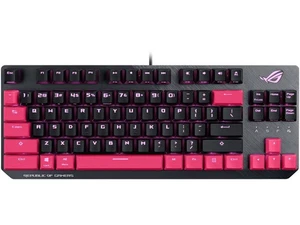 ASUS ROG Strix Scope TKL Electro Punk Mechanical Gaming Keyboard | Cherry MX Red - Picture 1 of 5