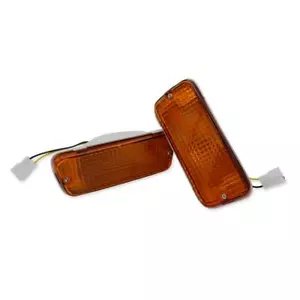 Par de luces de parachoques delanteras naranja para camioneta Toyota RN30 Hilux 1979-1983 - Imagen 1 de 8