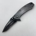 Kershaw Cryo 1555bw Gray Hinderer Design Assisted Folding Pocket Knife