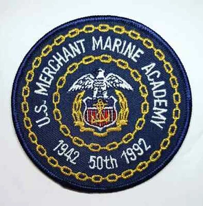US Merchant Marine Academy 50th Anniversary 1992 patch shipped from Australia - Picture 1 of 1