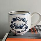 Molly Hatch Anthropologie Blue And White Country Farm Animal Pig Mug