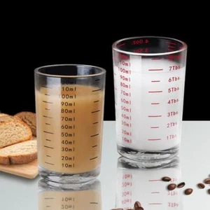 Heat-resistant Glass Measuring Cup Jigger Cup With Scale Coffee Shot Glass 120ml - Picture 1 of 13