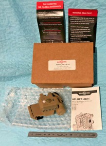Genuine Surefire HL1-B-TN LED  Helmet Torch - 3 X LED / 2 X IR LED / IR Beacon