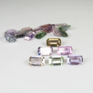 6.23 Ct Natural Good Luster Multi Sapphire Beautiful Octagon Jewellery Set-A1656 - Picture 1 of 3