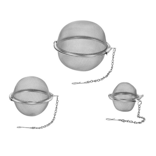 Stainless Steel Sphere Locking Tea Ball Strainer Mesh Infuser Tea FilterB~kh Photo Related