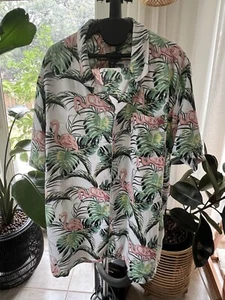 Levis Herren Hemd XXL Relaxed Fit Hawaii Flamingo Boho Blumen Urlaub Strand - Bild 1 von 10