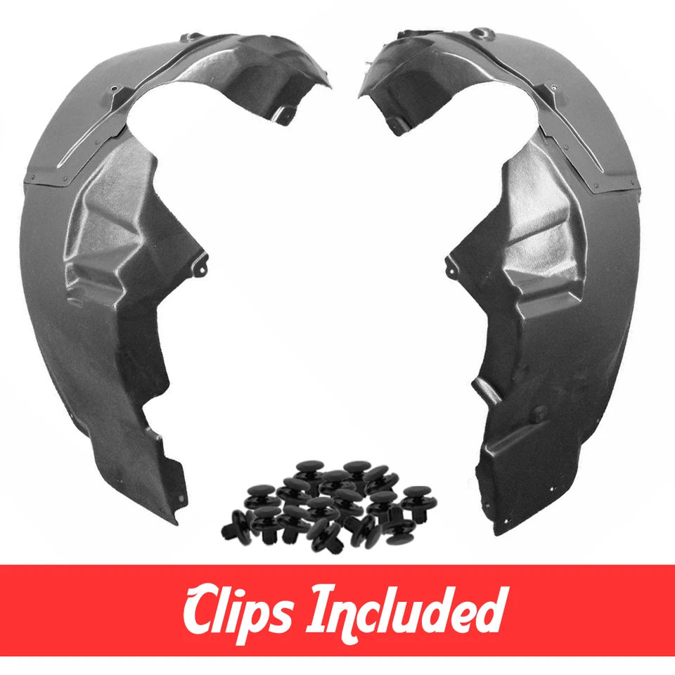 Driver & Passenger Side Fender Liner Set w/ Clips For 2008-2010 Dodge Avenger Foto 1 de 4