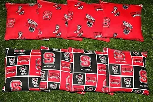 Cornhole Sitzsäcke 8er Set ACA Regulation Bags NCSU NORTH CAROLINA WOLFPACK - Bild 1 von 2