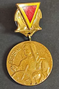 SOVIET USSR FISHING INDUSTRY PRODUCTION ASSOCIATION ZAPRYBA VETERAN MEDAL #1992 - Picture 1 of 5