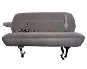 2000-2003 Dodge Ram 1500 Van 2ND Row Seat Assembly Gray OEM AK2412152 - Picture 1 of 19