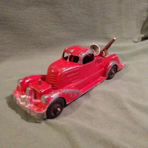 Vintage Hubley Kiddie Original RED Paint Cast METAL Fire Truck Made in USA 7" A1 - Picture 1 of 6