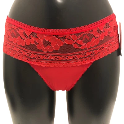 Wacoal красный трусы маленький 10 брюки нижнее белье трусики полупрозрачный кружева брюки вечный - Изображение 1 из 4