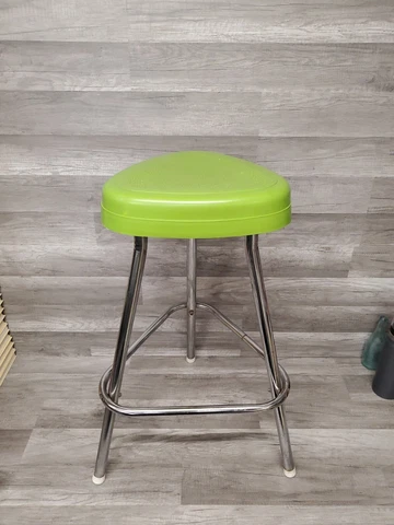 Vintage 50's Mid Century Retro Snyder Philadelphia Bar Stool Lime Green Cover