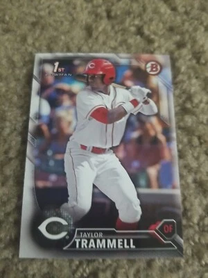 TAYLOR TRAMMELL 2016 BOWMAN DRAFT BD-13 MARINERS/REDS (10-CARD FIRST ROOKIE LOT) - Image 1 of 2