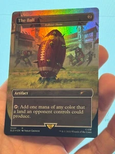 1X FOIL The Ball / Fellwar Stone BORDERLESS MINT MTG Magic Secret Lair Warhammer - Bild 1 von 4