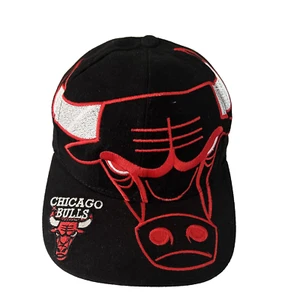 Gorra Personalizada Chicago Bulls NBA Logo Grande Snapback Personalizada NO DE COLECCIÓN Negra Personalizada - Imagen 1 de 9