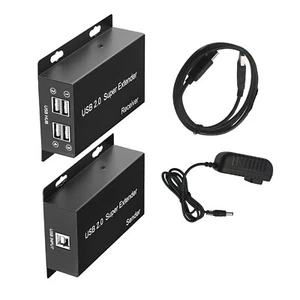 USB2.0 Hub Extender over Ethernet Rj45 Cat5e/6/7 Cable to 50M Extension Transmit - Picture 1 of 16