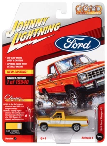 2021 Johnny Lightning *CLASSIC GOLD 4A* Yellow White 1983 Ford Ranger XL *NIP* - Picture 1 of 3