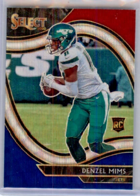 2020 Select Rookie Field Level Tri Color Prizm Denzel Mims #363 32/75 JETS - Image 1 of 2
