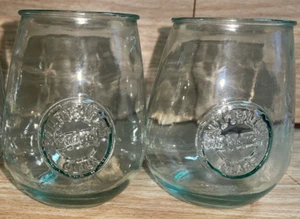 Vidrios San Miguel 100% Recycled Glass 750cc TUMBLER 2pc Stemless Wine Glass VTG - Picture 1 of 9