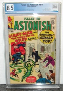 TALES TO ASTONISH #50 VF+ 8.5 PGX not CGC KEY ISSUE 1st HUMAN TOP/WHIRLWIND! - Bild 1 von 6