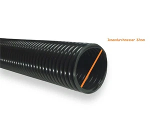 Meterware Staubsauger-Schlauch Ø 32 mm Innen-Durchmesser / Außen 40 mm schwarz - Picture 1 of 1