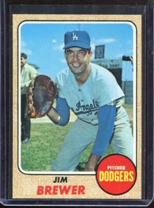 1968 Topps Baseball # 298 Jim Brewer (EX-MT) Excellent to Mint - Picture 1 of 2