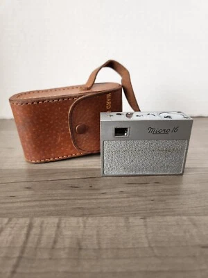 Wm. Cámara R. Whittaker Co Los Angeles Micro 16 cromada 16 mm con estuche Foto 1 de 4