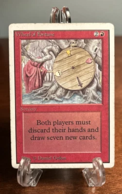 MTG Wheel of Fortune Unlimited MP Moderate Play Vintage Magic The Gathering - Image 1 of 2