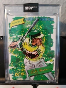 Topps Project 2020 Card 57 - 1980 RICKEY HENDERSON by Blake Jamieson PR /3819 - Picture 1 of 3