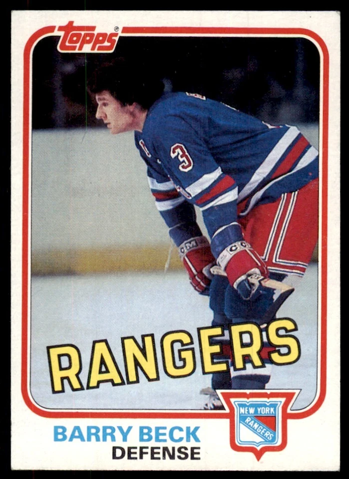 1981-82 Topps Barry Beck Hockey Cards #3 - Image 1 of 2