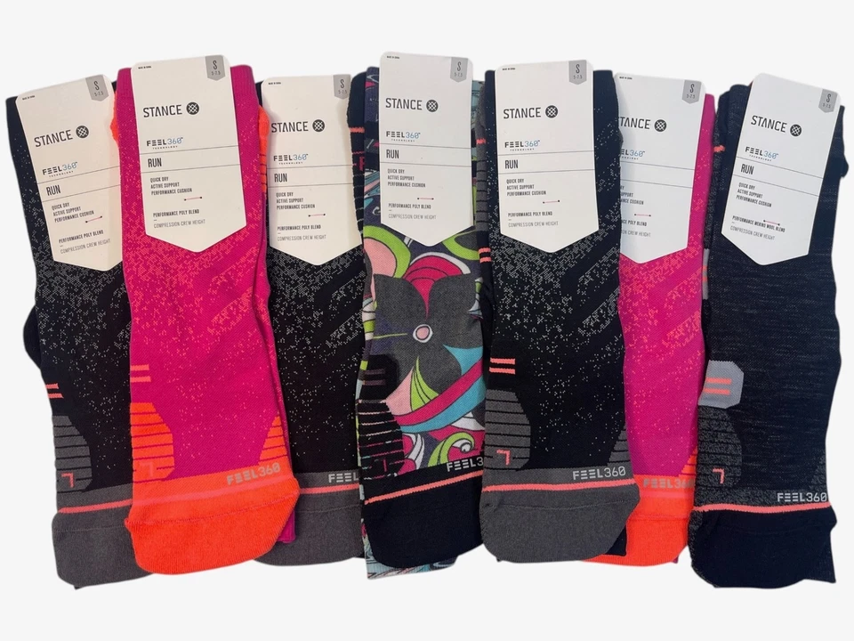 Stance женские носки 7 новые пары чувствовать 360 запустить экипажа размер маленький 5-7,5 - $128 Рекомендуемая розничная цена производителя - Изображение 1 из 4