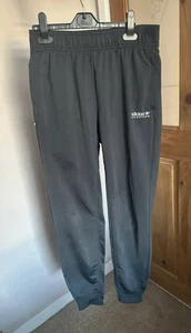 Adidas Adventure Boys Joggers Tracksuit Bottoms Size 13/14 Years Black Cuffed - Picture 1 of 12