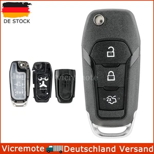 Auto Klapp Schlüssel Gehäuse 3 Tasten für Ford Focus Fiesta ab 2017 2018 + HU101 - Bild 1 von 9
