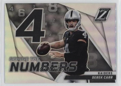 2022 Panini Zenith Behind The Numbers Silver Derek Carr #BN-DC - Image 1 of 2