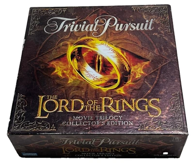 TRIVIAL PURSUIT : Lord Of The Rings Movie Trilogy Collector's Edition Game - Vgc - Image 1 of 4