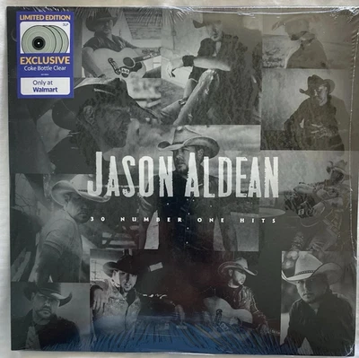 Jason Aldean 30 Number One Hits 3 LP Coke Bottle Clear Vinyl New Sealed - Image 1 of 4