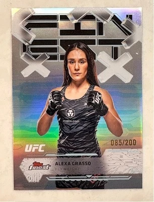 2025 Topps Finest UFC Alexa Grasso SILVER REFRACTOR /200 - Image 1 of 2