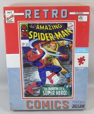 Retro Comics 1000 Piece Jigsaw The Amazing Spiderman Super- Hero  SEALED - Image 1 of 3