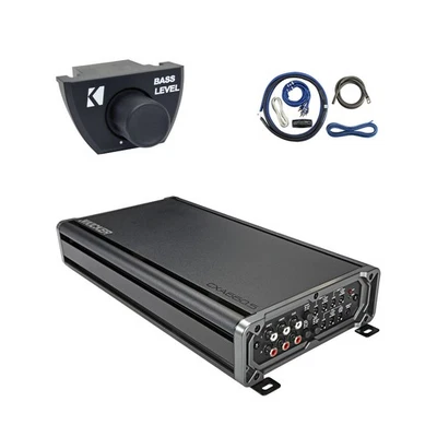 Kicker CXA660.5 4x90 Watt 4-Channel Full-Range Amplifier, Remote and Install Kit - Image 1 of 4