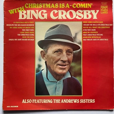 Bing Crosby -  Christmas Is A-Comin' With Bing Crosby 1976 - Vinyl LP - Image 1 of 4