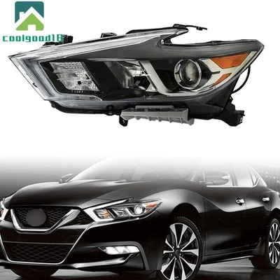 For Nissan Maxima 2016-2018 S SL SV W/ LED DRL Driver Side LH Headlight Halogen - Image 1 of 4