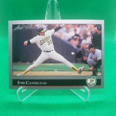 1992 Leaf Jose Canseco Card  - Image 1 of 4